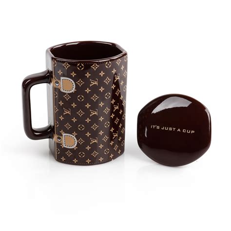 louis vuitton monogram coffee cup.